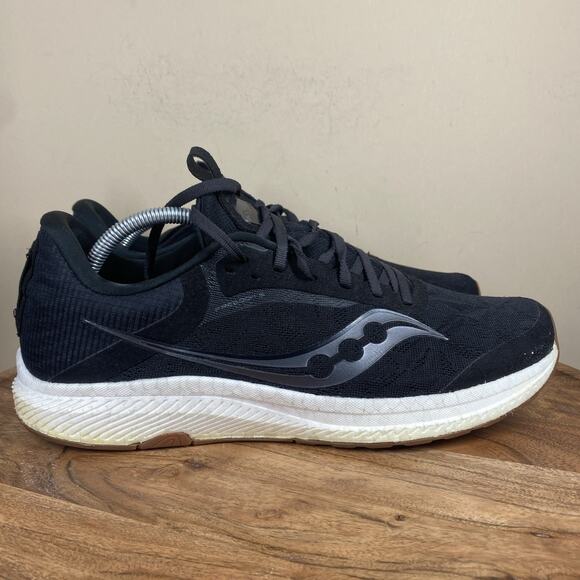 Saucony Freedom 5 Black Gum Running Shoes Mens Size 12 Running Shoes S20726-12 - Picture 1 of 10